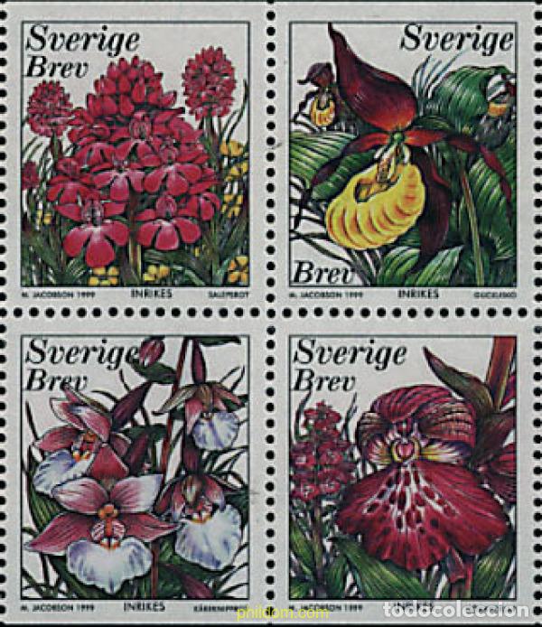 Sellos: 113965 MNH SUECIA 1999 ORQUIDEAS