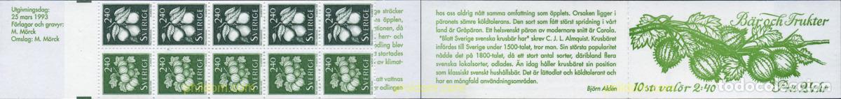 Sellos: 113038 MNH SUECIA 1993 FRUTAS