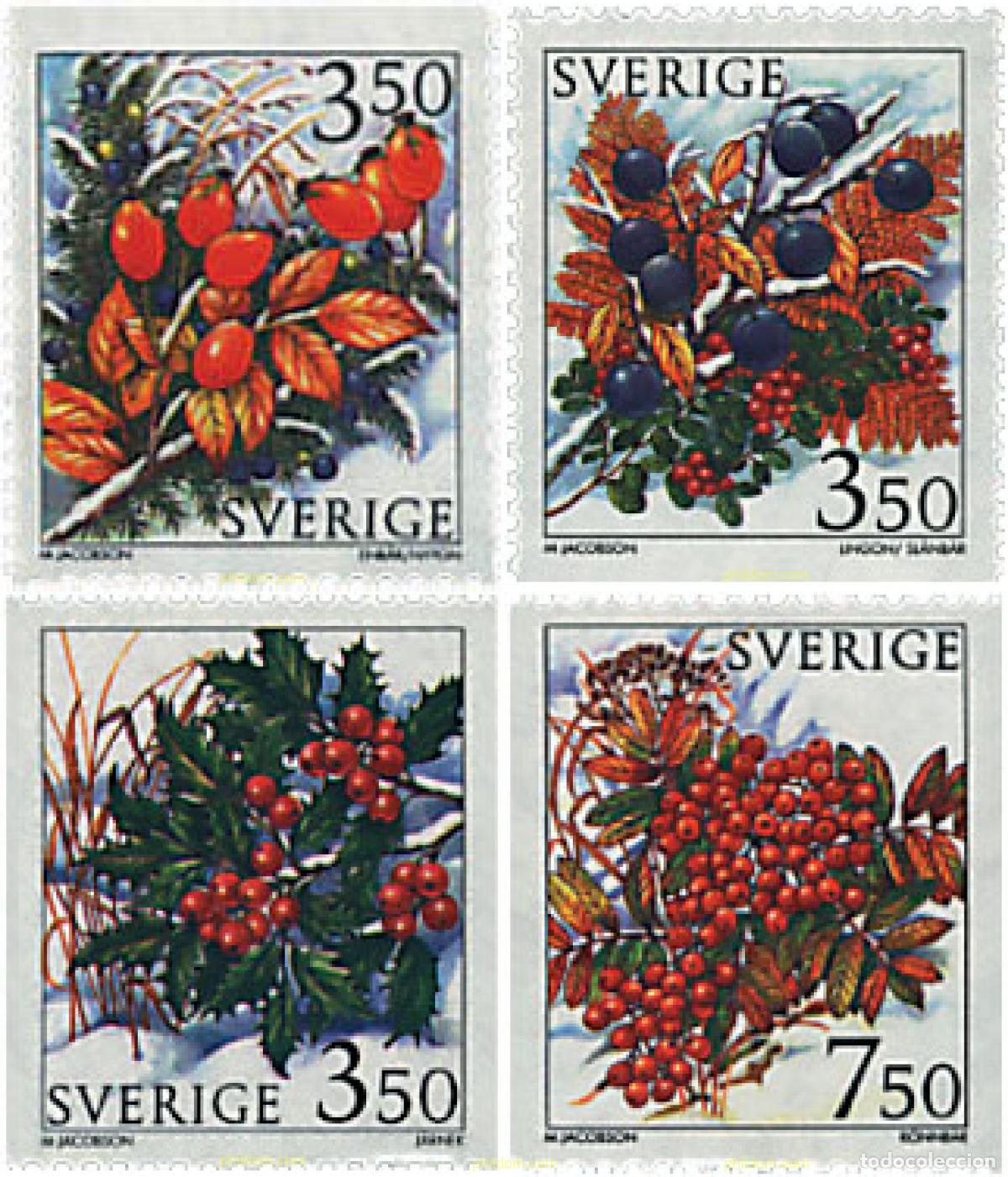 Stamps: 93683 MNH SUECIA 1996 FRUTOS DE INVIERNO