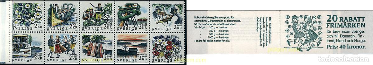 Sellos: 2135 MNH SUECIA 1988 SELLOS DE DESCUENTO