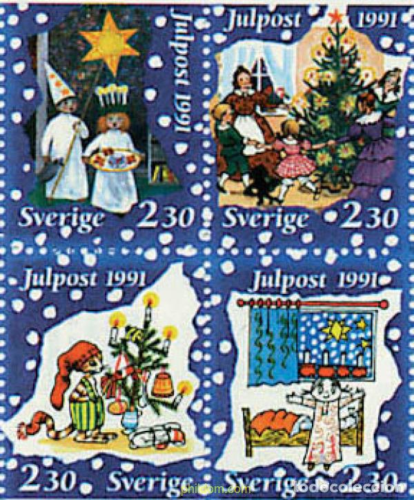 Sellos: 112813 MNH SUECIA 1991 NAVIDAD