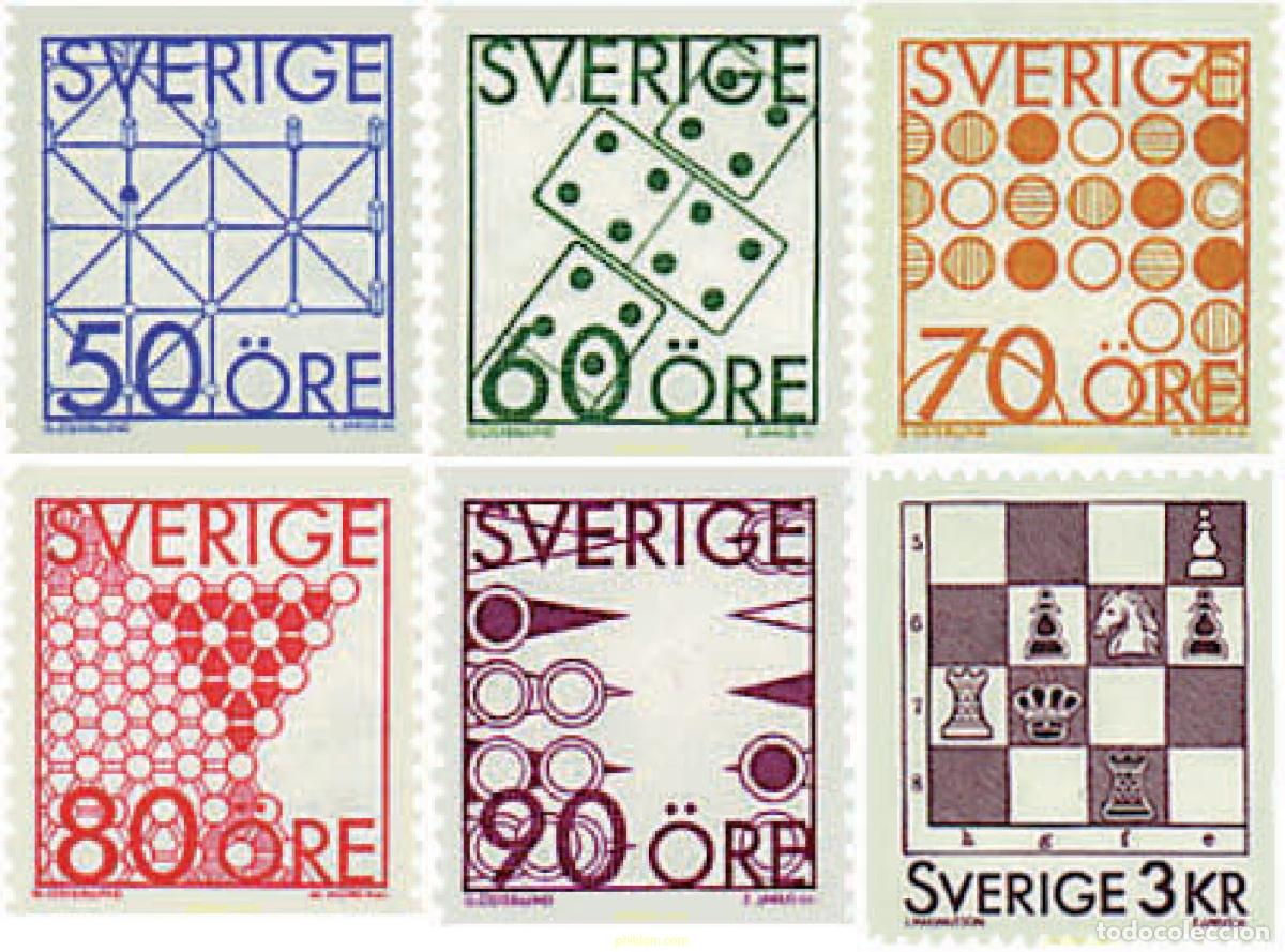 Sellos: 30482 MNH SUECIA 1985 JUEGOS DE MESA