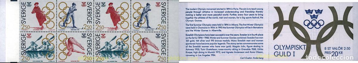 Sellos: 2513 MNH SUECIA 1991 MEDALLISTAS SUECOS EN LOS JUEGOS OLIMPICOS