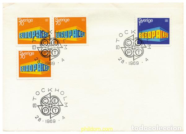 Briefmarken: 23624 MNH SUECIA 1969 EUROPA CEPT. 10 ANIVERSARIO DE LA CEPT