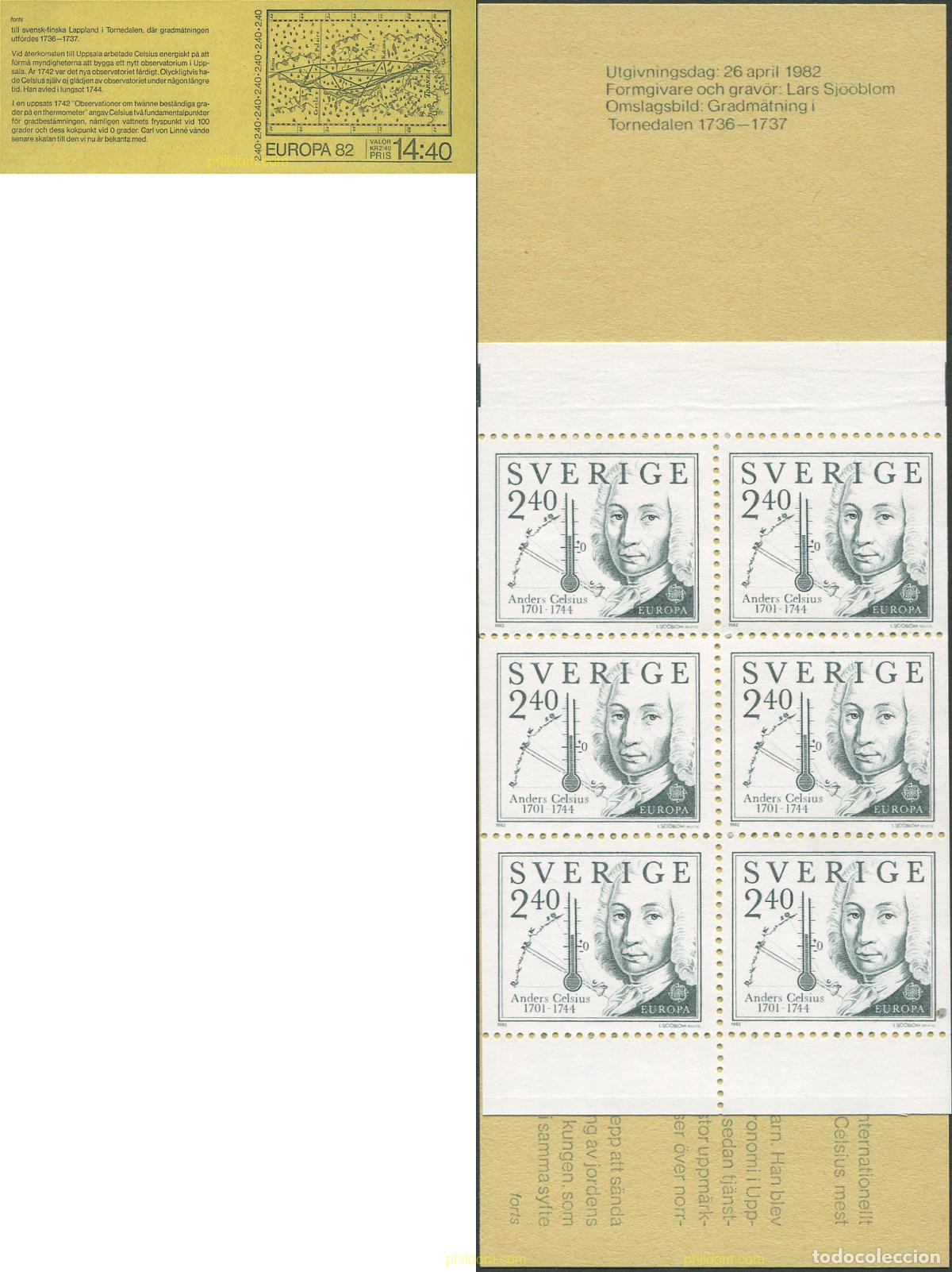 Stamps: 2355 MNH SUECIA 1982 EUROPA CEPT. HISTORIA