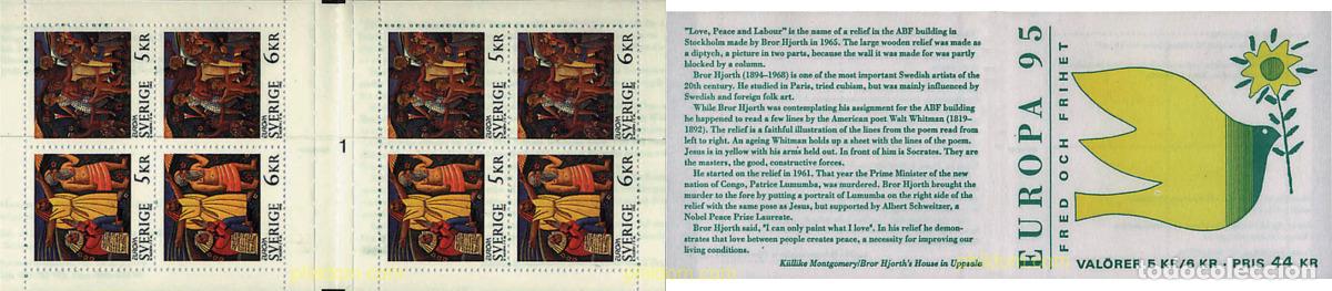 Stamps: 2385 MNH SUECIA 1995 EUROPA CEPT. PAZ Y LIBERTAD