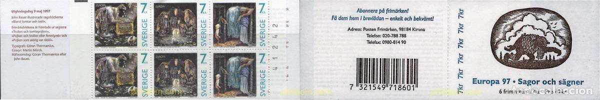 Timbres: 2393 MNH SUECIA 1997 EUROPA CEPT. CUENTOS Y LEYENDAS
