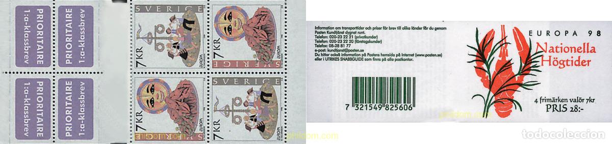 Sellos: 2507 MNH SUECIA 1998 EUROPA CEPT. FESTIVALES Y FIESTAS NACIONALES