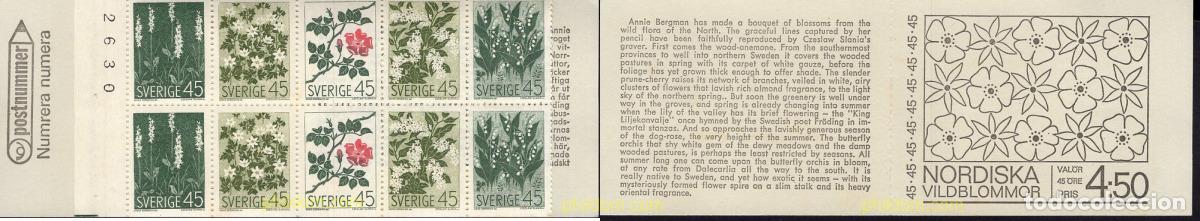 Sellos: 108275 MNH SUECIA 1968 FLORES SILVESTRES DE PAISES NORDICOS