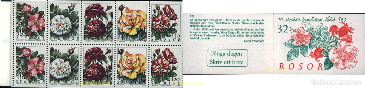 Sellos: 2139 MNH SUECIA 1994 ROSAS