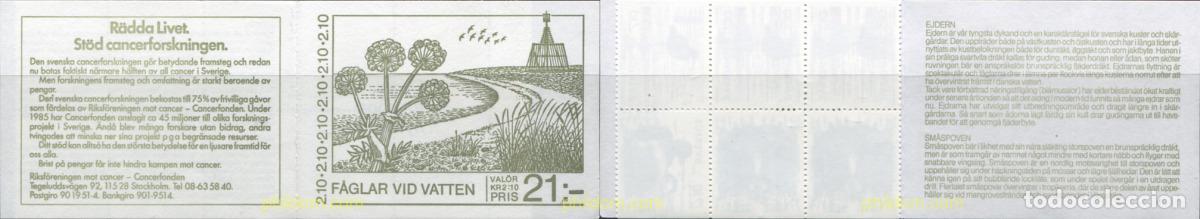 Sellos: 3138 MNH SUECIA 1986 PAJAROS ACUATICOS