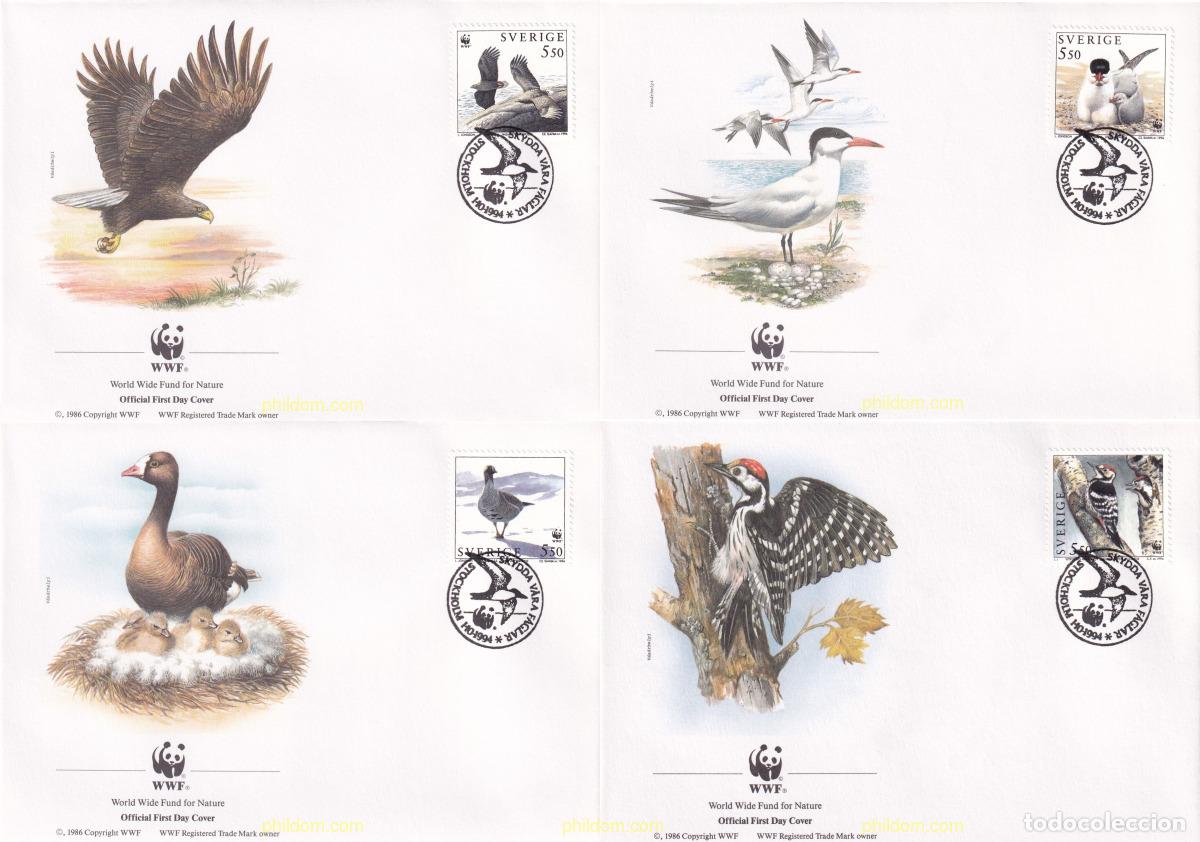 Sellos: 24773 MNH SUECIA 1994 AVES DE ESCANDINAVIA