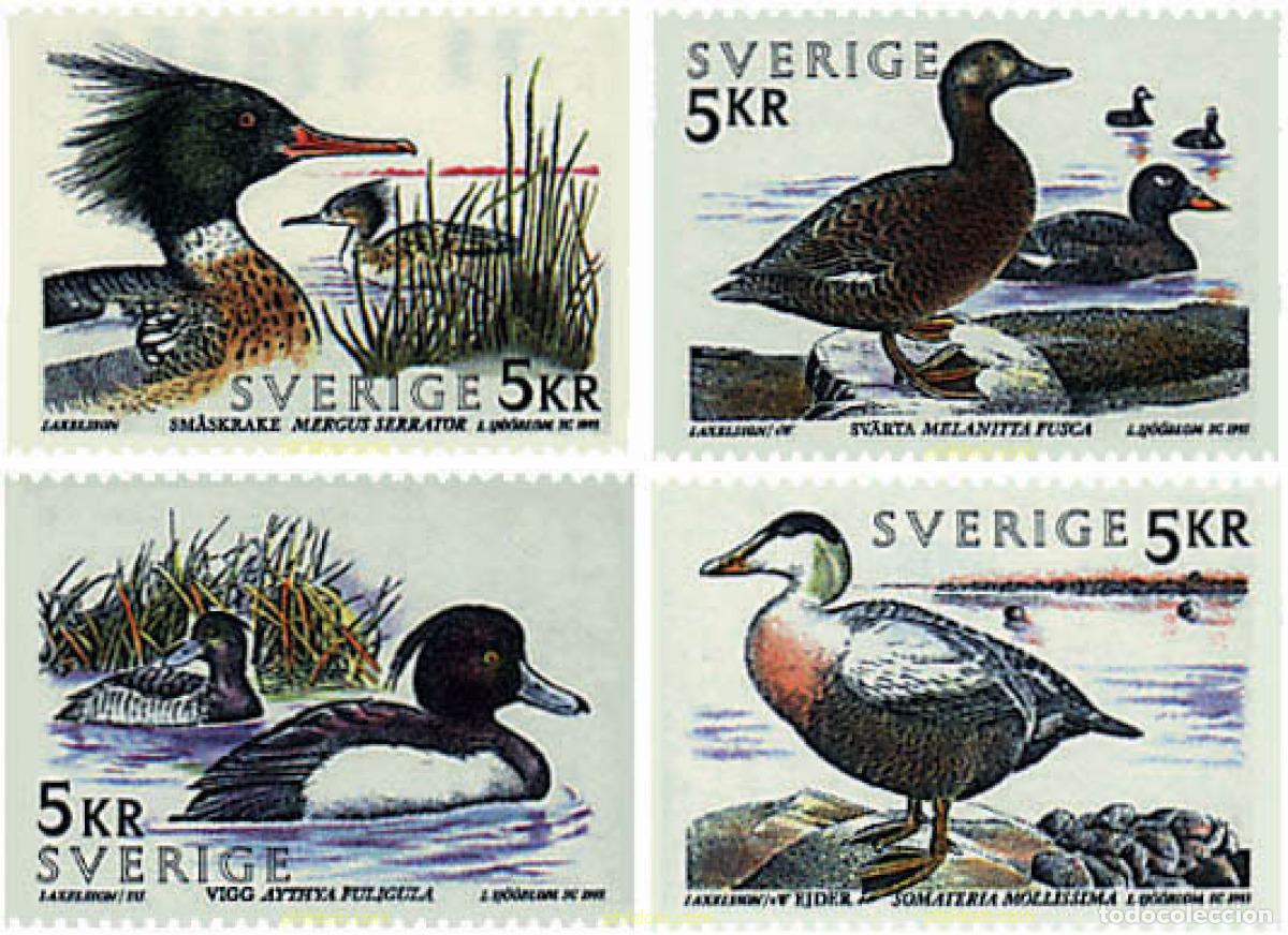 Stamps: 91428 MNH SUECIA 1993 AVES ACUATICAS