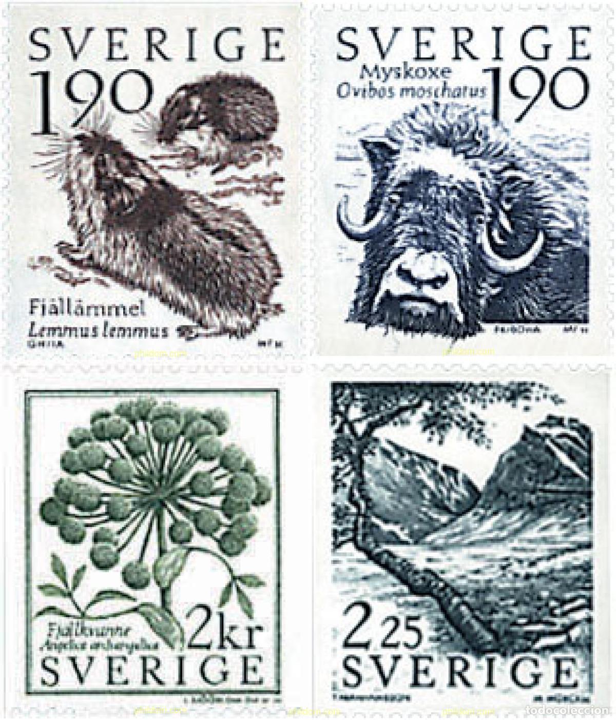 Briefmarken: 93672 MNH SUECIA 1984 FAUNA Y FLORA DE MONTA&Ntilde;A