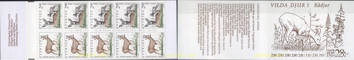 Sellos: 3161 MNH SUECIA 1992 FAUNA SALVAJE