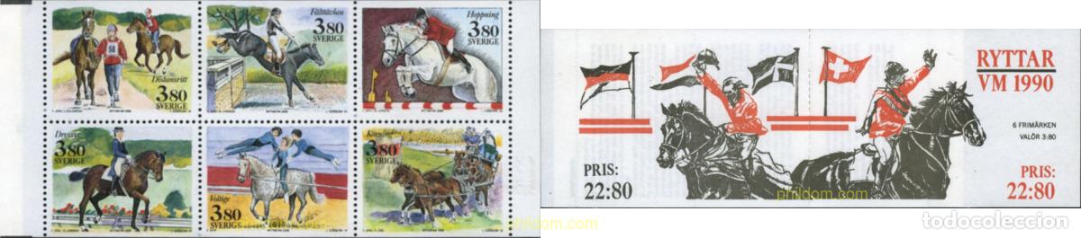 Sellos: 3160 MNH SUECIA 1990 JUEGOS MUNDIALES ECUESTRES EN ESTOCOLMO