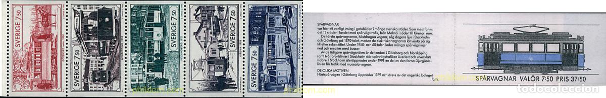 Briefmarken: 3034 MNH SUECIA 1995 TRANVIAS SUECOS DE AYER Y DE HOY