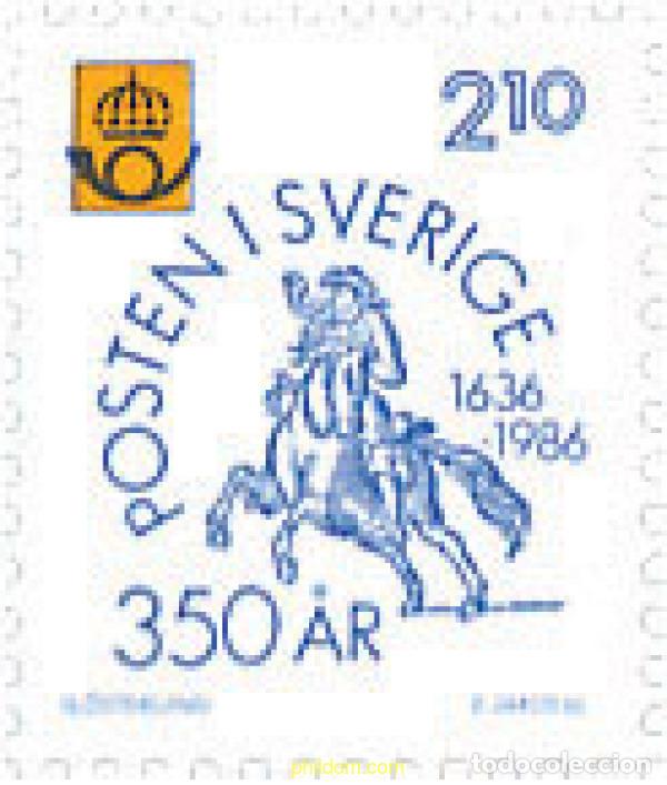 Sellos: 58405 MNH SUECIA 1986 350 ANIVERSARIO DEL CORREO SUECO