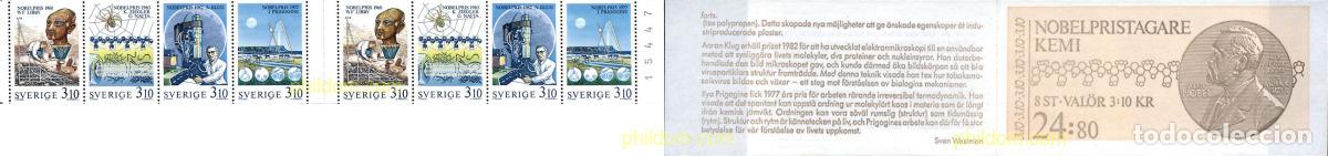 Stamps: 3159 MNH SUECIA 1988 PREMIOS NOBEL DE QUIMICA