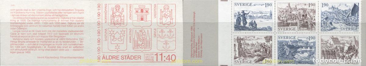 Sellos: 3156 MNH SUECIA 1984 ANTIGUAS CIUDADES DE SUECIA.