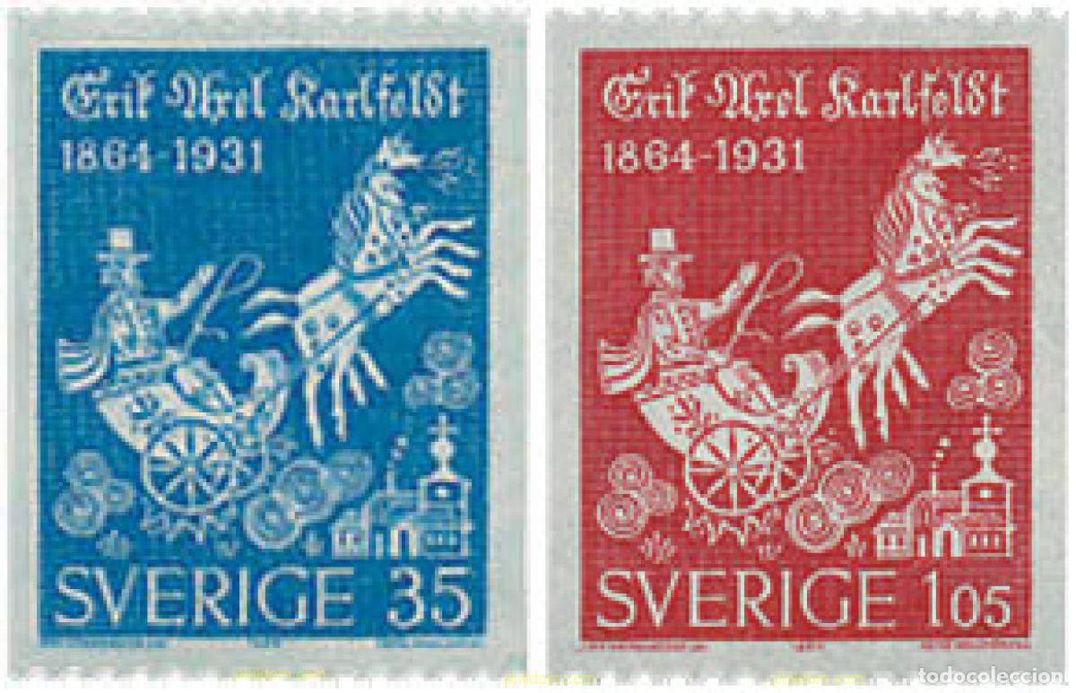 Timbres: 29505 MNH SUECIA 1964 CENTENARIO DEL NACIMIENTO DE E. A. KARLFELDT