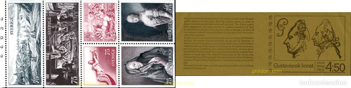 Sellos: 3170 MNH SUECIA 1972 ARTE SUECO DEL SIGLO XVIII.