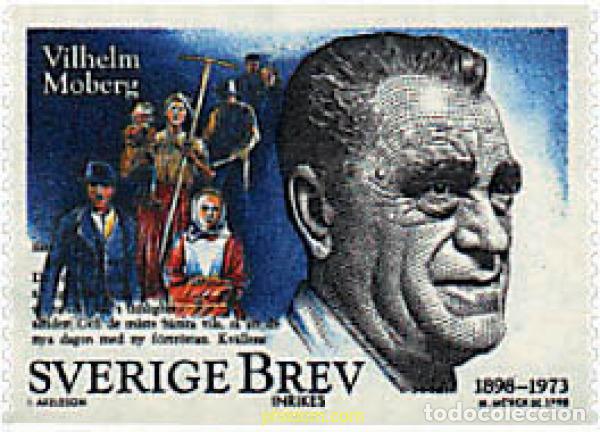 Sellos: 30688 MNH SUECIA 1998 CENTENARIO DEL NACIMIENTO DE VILHELM MOBERG