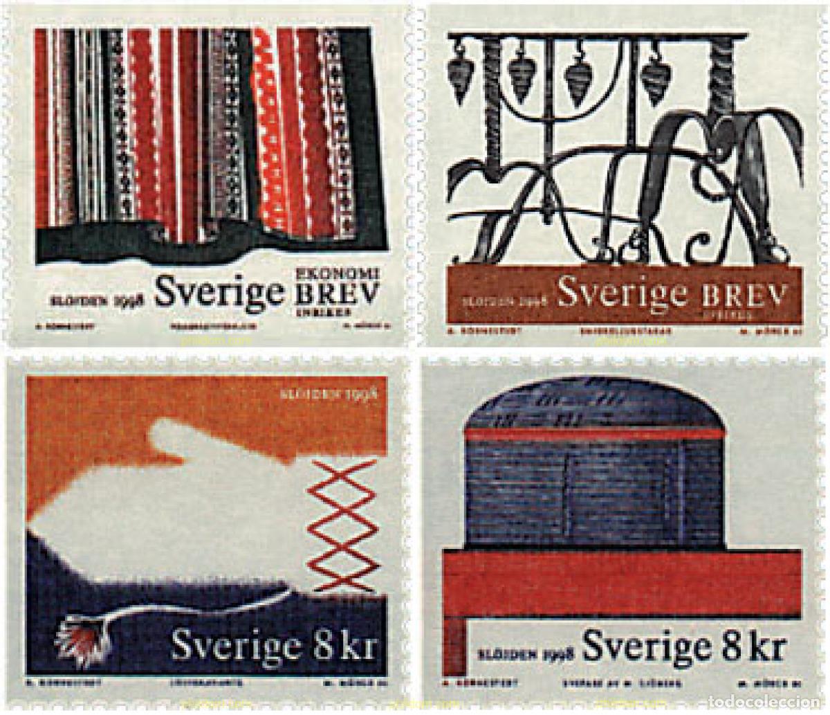 Selos: 39479 MNH SUECIA 1998 ARTESANIA