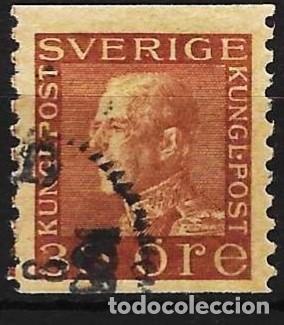 Sellos: Suecia 1925 - Mi 188 I WA - YT 199 - El rey Gustavo V