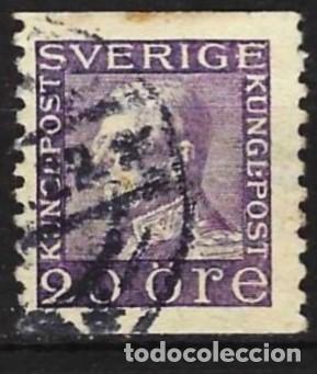 Sellos: Suecia 1921 - Mi 181 I WA - YT 131 - El rey Gustavo V