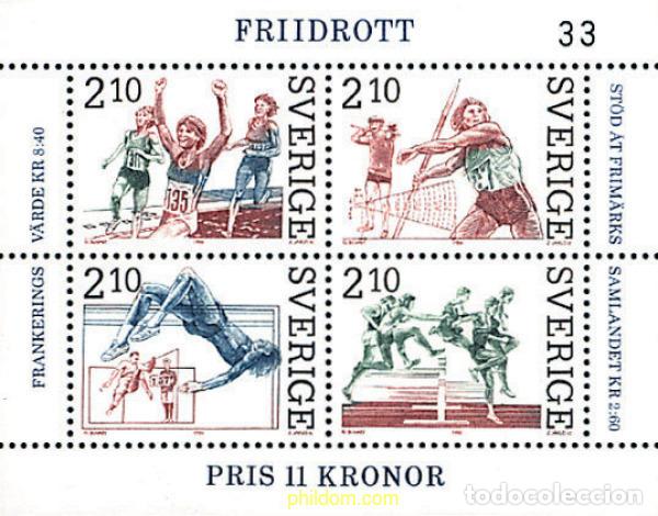Sellos: 54162 MNH SUECIA 1986 ATLETISMO SUECO