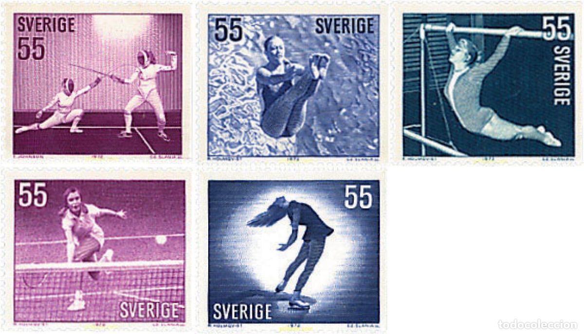 Timbres: 77947 MNH SUECIA 1972 DEPORTES FEMENINOS