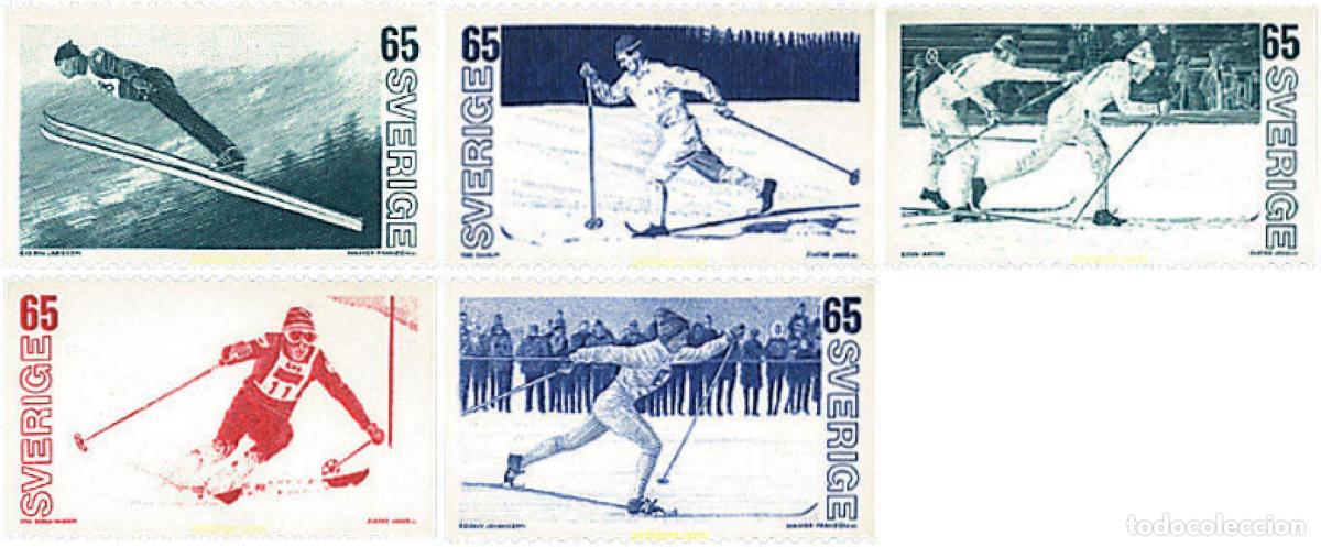 Timbres: 80638 MNH SUECIA 1974 DEPORTES DE INVIERNO