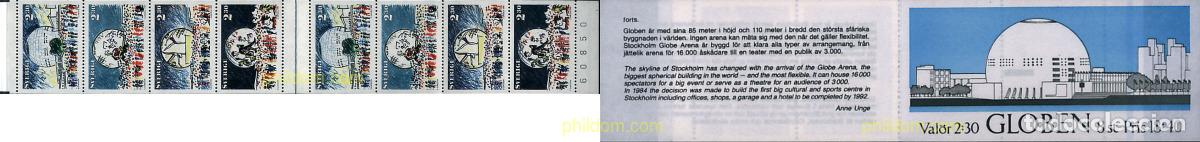 Sellos: 2136 MNH SUECIA 1989 ESTOCOLMO, PALACIO EL GLOBO