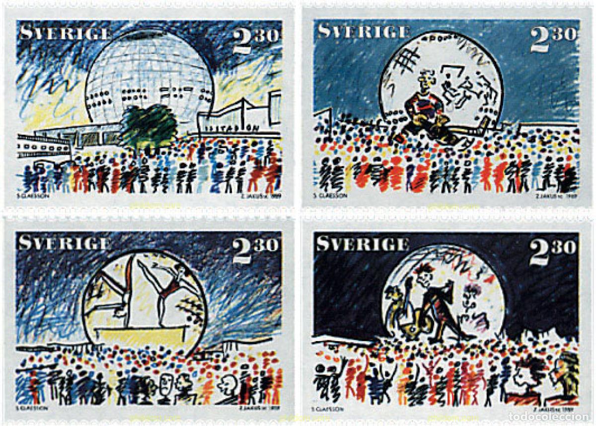 Sellos: 91422 MNH SUECIA 1989 ESTOCOLMO, PALACIO EL GLOBO