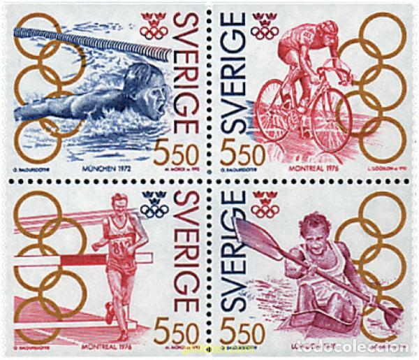Sellos: 6027 MNH SUECIA 1992 MEDALLAS OLIMPICAS