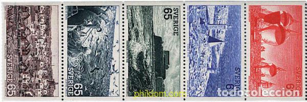 Sellos: 109130 MNH SUECIA 1974 PAISAJES DE LA COSTA SUECA