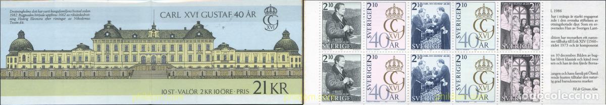 Stamps: 2212 MNH SUECIA 1986 40 ANIVERSARIO DEL REY CARLOS XVI. GUSTAVO