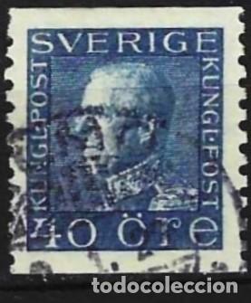 Sellos: Suecia 1921 - Mi 191 I WA - YT 139 - El rey Gustavo V