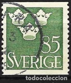 Sellos: Suecia 1939 - Mi 266A - YT 267 - Tres coronas