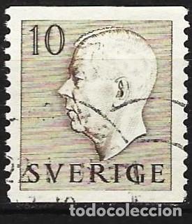 Sellos: Suecia 1954 - Mi 390A - YT 381 - Rey Gustavo VI Adolphe