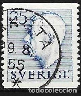 Sellos: Suecia 1954 - Mi 391A - YT 382 - Rey Gustavo VI Adolphe