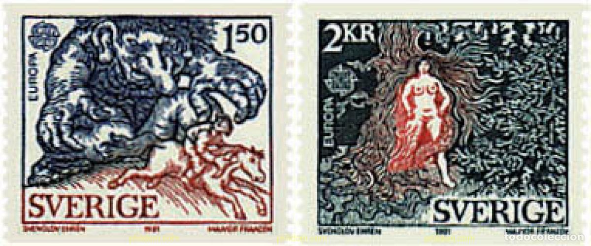 Sellos: 62470 MNH SUECIA 1981 EUROPA CEPT. FOLCLORE