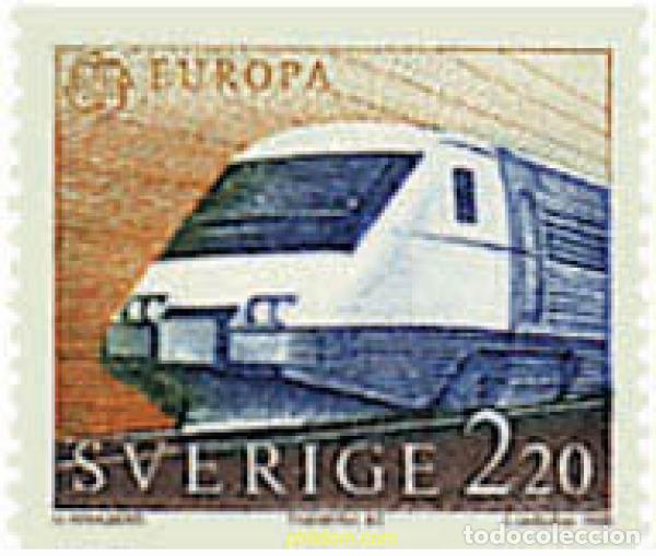 Sellos: 239911 MNH SUECIA 1988 EUROPA CEPT. TRANSPORTE Y MEDIOS DE COMUNICACION