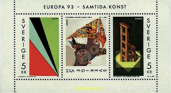 Sellos: 66684 MNH SUECIA 1993 EUROPA CEPT. ARTE CONTEMPORANEO