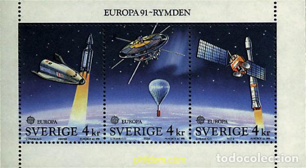 Sellos: 62801 MNH SUECIA 1991 EUROPA CEPT. TELECOMUNICACIONES