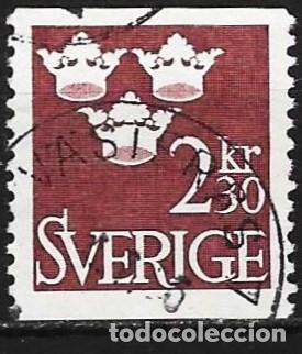 Sellos: Suecia 1965 - Mi 538 - YT 477A - Tres coronas