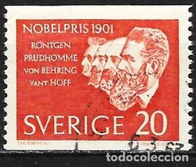 Sellos: Suecia 1961 - Mi 482A - YT 488 - Galardonados con el Premio Nobel