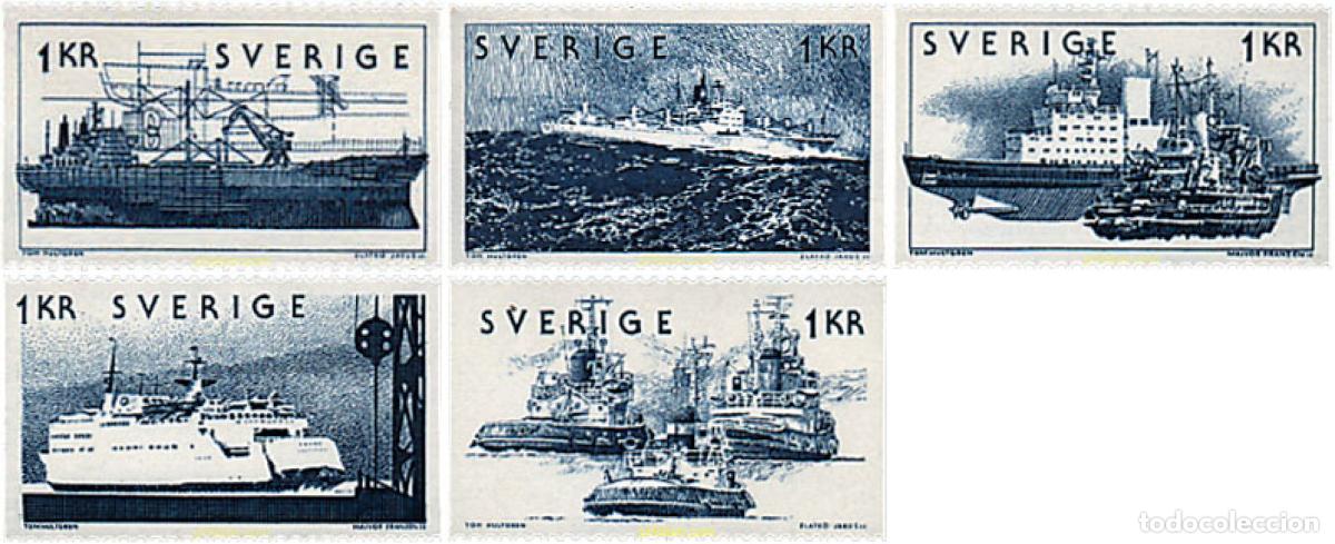 Sellos: 58964 MNH SUECIA 1974 NAVEGACION MARITIMA SUECA