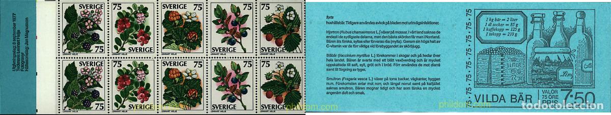 Sellos: 2131 MNH SUECIA 1977 BAYAS SILVESTRES